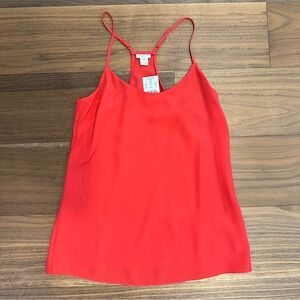 NWT RED JCREW CAMI TANK TOP
